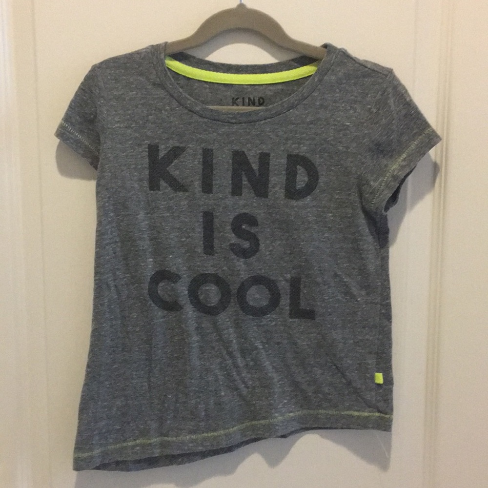 Kids KIND IS COOL T-shirt size small.